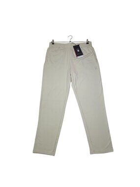 Spyder Active Mens Beige Warming Tech Fleece Pants Large Soft Fabric & Pockets